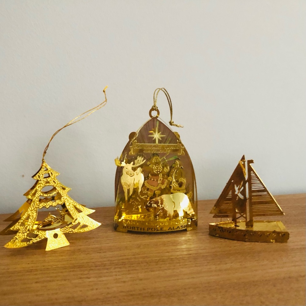 Vintage Solid Brass Ornament Collection